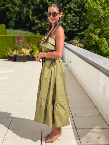 Robe longue Olanna - Kaki