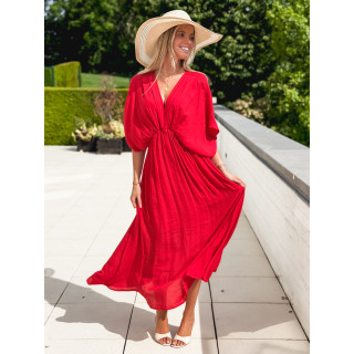 Robe longue Mayte - Rouge