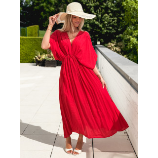 Robe longue Mayte - Rouge