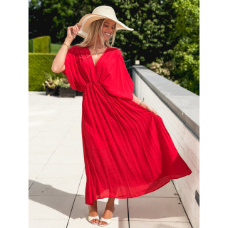 Robe longue Mayte - Rouge