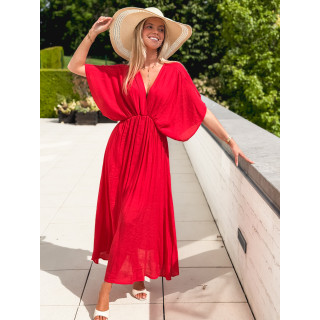 Robe longue Mayte - Rouge