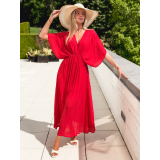 Robe longue Mayte - Rouge