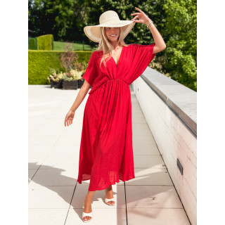 Robe longue Mayte - Rouge