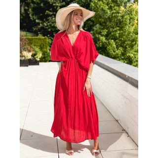 Robe longue Mayte - Rouge