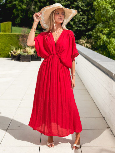 Robe longue Mayte - Rouge