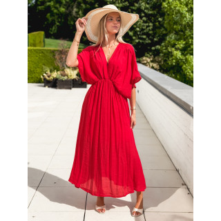 Robe longue Mayte - Rouge