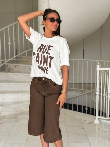 Bermuda en jeans Neya - Chocolat Bermuda en jeans Neya - Chocolat