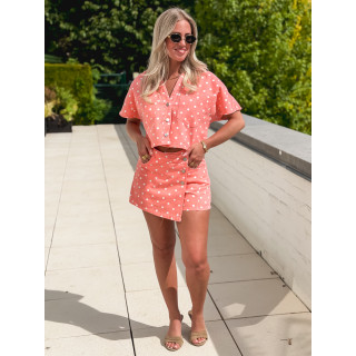 Chemise en jeans Damina - Saumon