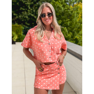 Chemise en jeans Damina - Saumon