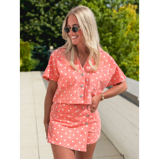 Chemise en jeans Damina - Saumon