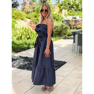 Robe longue Olanna - Bleu marine
