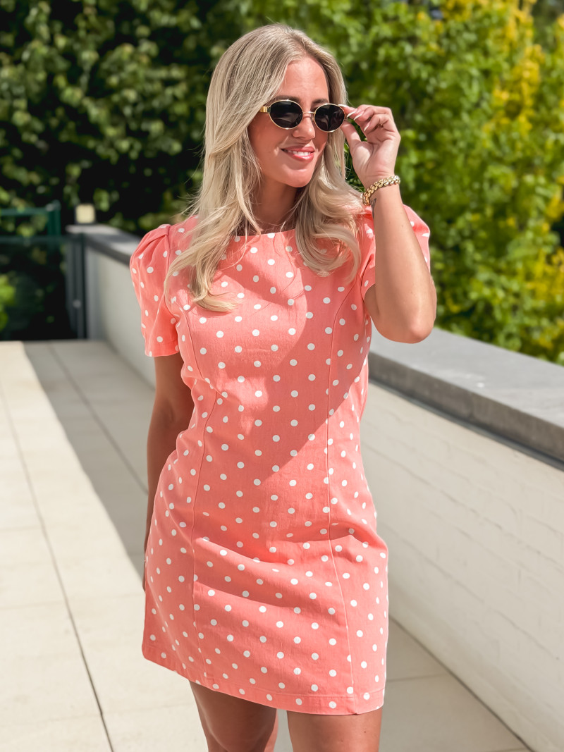 Robe en jeans Damina - Saumon
