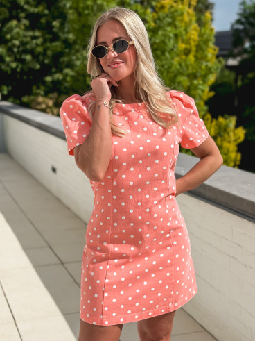 Robe en jeans Damina - Saumon