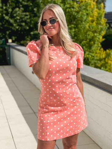 Robe en jeans Damina - Saumon