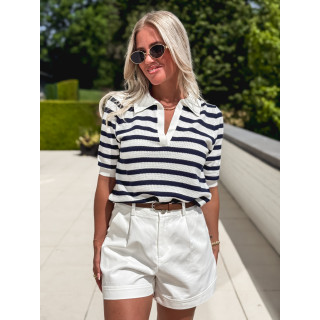 Blouse Noline - Bleu marine/Blanc