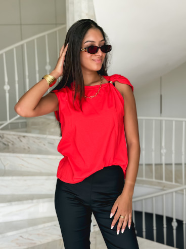Blouse Lilaé - Rouge