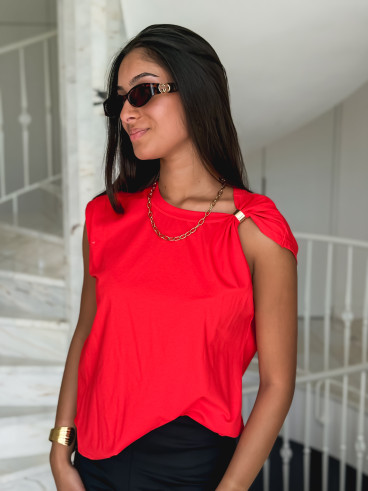 Blouse Lilaé - Rouge Blouse Lilaé - Rouge