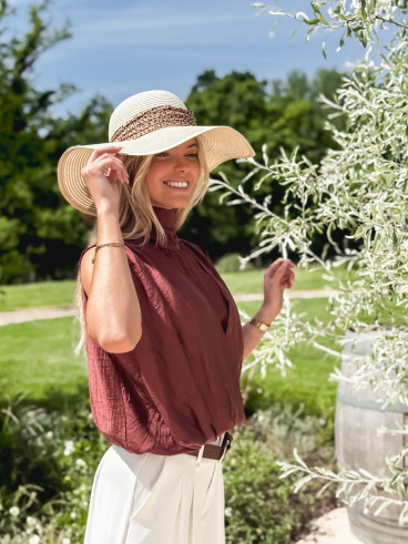 Blouse Kalys - Terracotta Blouse Kalys - Terracotta