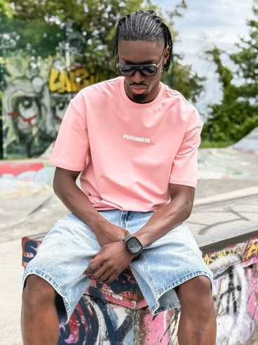 T-shirt "Futuriste" - Rose