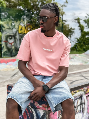 T-shirt "Futuriste" - Rose