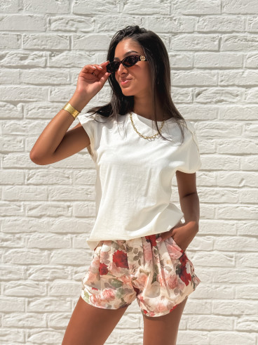 Short à motifs Mariona - Beige Short à motifs Mariona - Beige