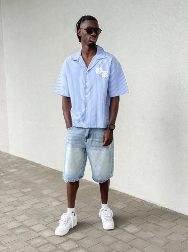 Chemise lignée Lois - Bleu