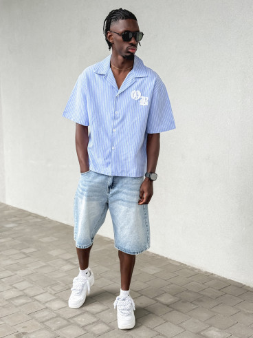 Chemise lignée Lois - Bleu
