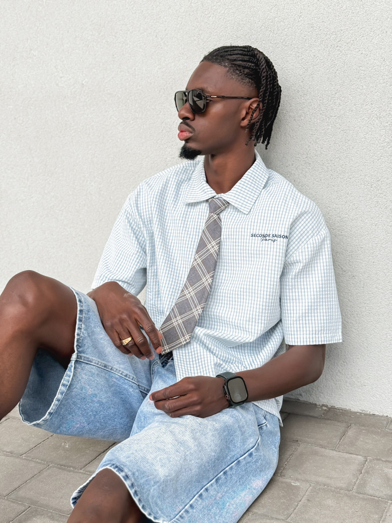 Chemise à carreaux Timothée - Bleu Chemise à carreaux Timothée - Bleu