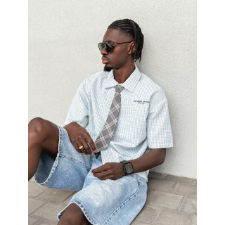 Chemise à carreaux Timothée - Bleu