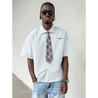 Chemise à carreaux Timothée - Bleu