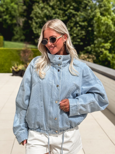 Veste en jeans Maïssa - Bleu