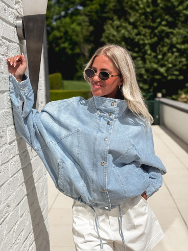 Veste en jeans Maïssa - Bleu
