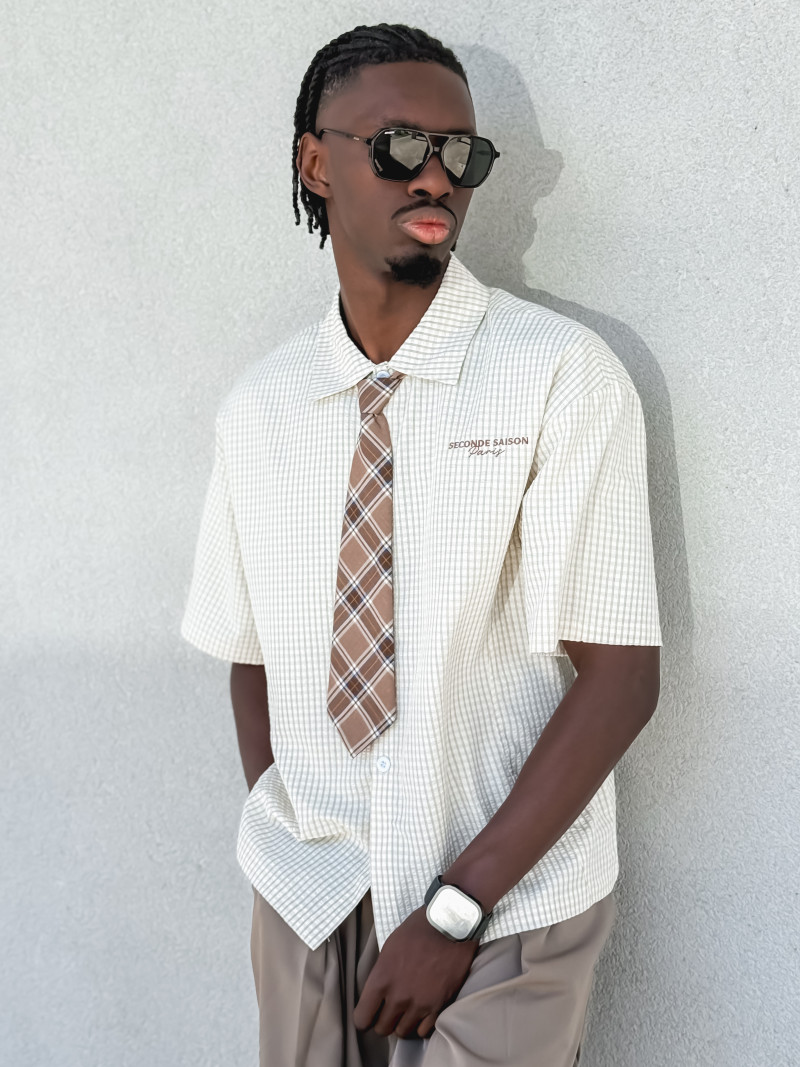 Chemise à carreaux Timothée - Beige