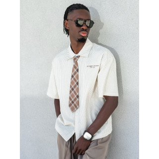 Chemise à carreaux Timothée - Beige