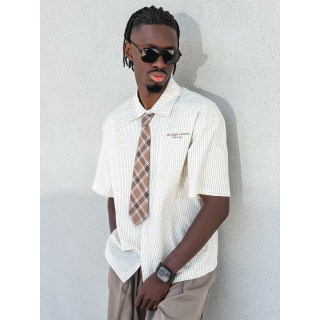 Chemise à carreaux Timothée - Beige