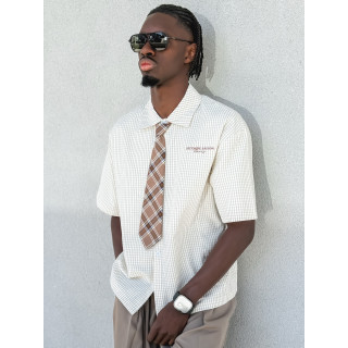 Chemise à carreaux Timothée - Beige