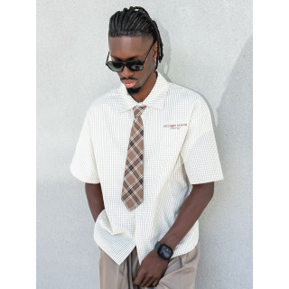 Chemise à carreaux Timothée - Beige