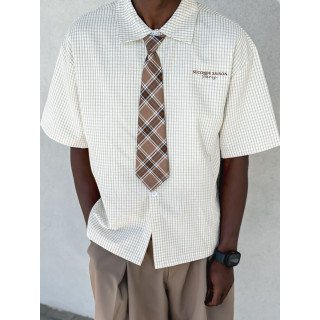 Chemise à carreaux Timothée - Beige