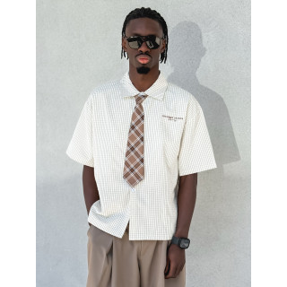 Chemise à carreaux Timothée - Beige