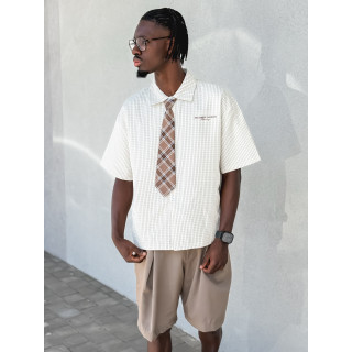 Chemise à carreaux Timothée - Beige