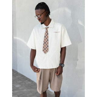 Chemise à carreaux Timothée - Beige
