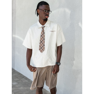 Chemise à carreaux Timothée - Beige