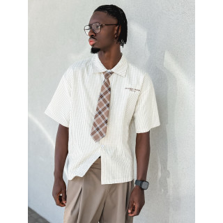 Chemise à carreaux Timothée - Beige