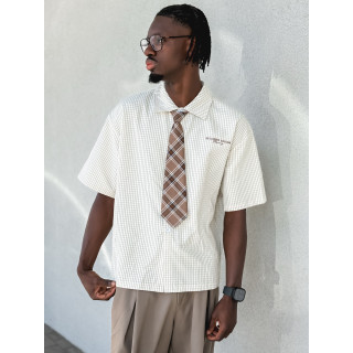 Chemise à carreaux Timothée - Beige