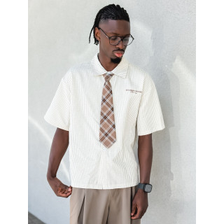 Chemise à carreaux Timothée - Beige