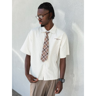 Chemise à carreaux Timothée - Beige