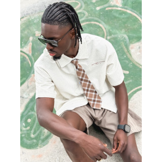 Chemise à carreaux Timothée - Beige