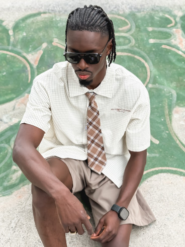 Chemise à carreaux Timothée - Beige