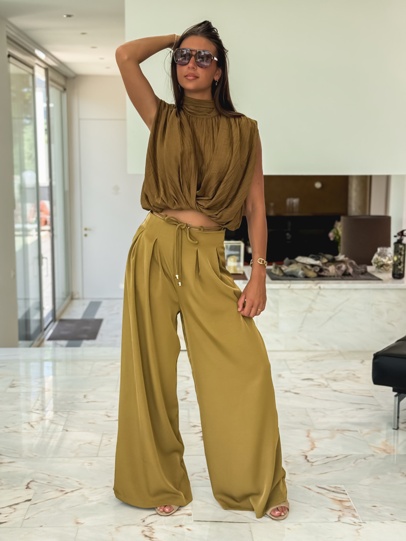 Pantalon Léonore - Kaki