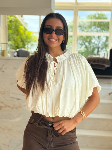 Blouse Vaélina - Crème
